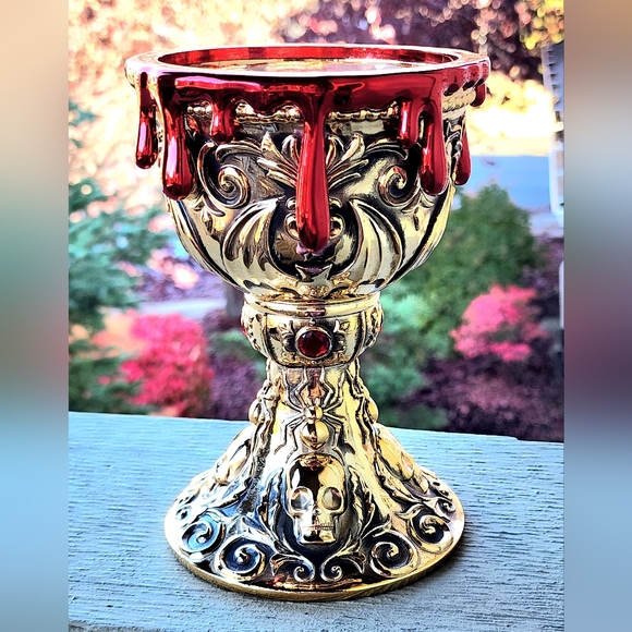 Bath & Body Works Chalice Candle Holder Halloween Goblet Bloody Chalice - Picture 2 of 5